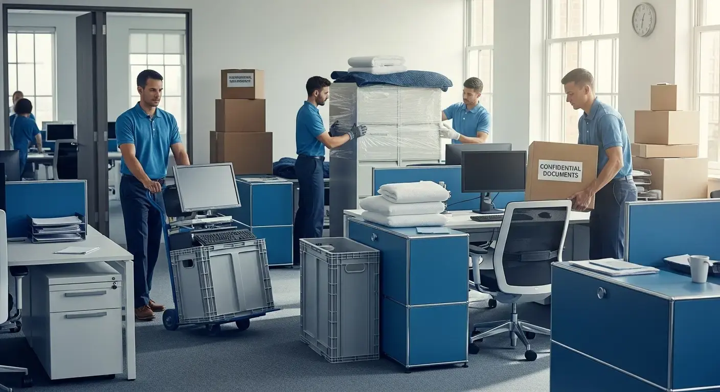 Déménagement bureau entreprise avec mobilier professionnel et organisation